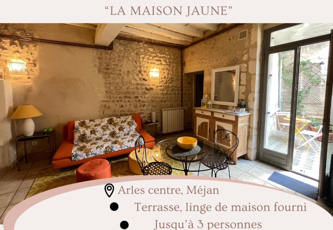 "La Maison Jaune" Arles Centre Terrasse Екстер'єр фото